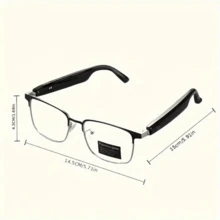 AI Translation Smart Glasses, Color-Changing Lenses, Support 160+ Languages Real-Time Translation, Fashionable Audio Glasses, Built-In Microphone And Speaker, Listen To Music And Answer Phone Calls, Touch Operation, Voice Assistant, Call Noise Reduction, Magnetic Charging, Suitable For Sports, Music, Office, Travel - The Ideal Holiday Gift For Both Men And Women! - 銀色 - 查看 2
