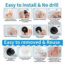 2/4 Pcs No Drill Suction Cup Hooks, Quality Suction Cup Hooks, Suction Cup Hooks For Shower, Towel, Coat, Robe For Hanging Up To 15 Lbs, Suction Cup Hooks For Shower Caddy, For Shower, Bathroom, Kitchen, Glass Door, Mirror - Ánh sáng rực rỡ - Xem 9