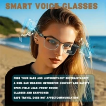 AI Translation Smart Glasses, Color-Changing Lenses, Support 160+ Languages Real-Time Translation, Fashionable Audio Glasses, Built-In Microphone And Speaker, Listen To Music And Answer Phone Calls, Touch Operation, Voice Assistant, Call Noise Reduction, Magnetic Charging, Suitable For Sports, Music, Office, Travel - The Ideal Holiday Gift For Both Men And Women! - 銀色 - 查看 5