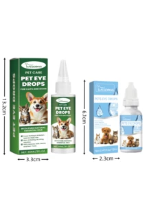 Pet Eye Drops - Dog Tear Stain Remover, Pet Eye Cleansing Liquid For Cats And Dogs, Plant-Based Formula, Convenient For Pet Care, Suitable For Dogs And Cats - Multicolor - View 3