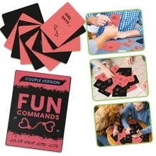 Fun Commands - 46 Scratch Card Designed For Couples On Dates And Travels, Interactive Game Cards For Leisure Entertainment, Enhancing Relationship And Unlocking Intimate Communication Moments. Suitable As Thanksgiving, Valentine's Day, Christmas, Halloween Party Gifts, Night Party Games