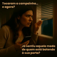 Campainha Sem Fio Inteligente Com Interfone Câmera Wi-fi  Casa Resendencial - Branco - Visão 4