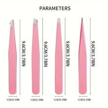 高精度眉镊，迷你镊子，眉镊，假睫毛及脱毛镊子套装，握感舒适，轻松去除面部毛发，价格实惠实用，情人节礼物 - 彩色 - 查看 6