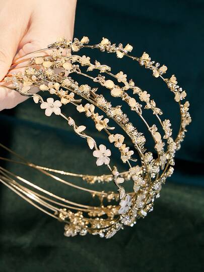 1 pièce Serre-tête de haute qualité, de luxe léger et brillant, style coréen ultra-lumineux avec bord fin de fée, serre-tête élégant et raffiné pour dames, convient pour le port quotidien, les festivals, les fêtes, les rassemblements et les cadeaux