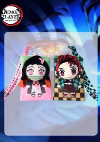 Crunchyroll 1PC : Kimetsu No Yaiba Infinity Castle Officially Licensed Product Soft Protective And Portable Daily Commuting Campus Anime Exhibition Shopping Anime Merchandise Fan Collection  And Nezuko Kamado Pattern 3D Design Anime Exhibition Cosplay Anime Festival Halloween Christmas