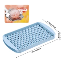 1 件冰格制冰机带盖冰格，104 个格子冰格，大号冰格适用于冰箱圈、冰块、鸡尾酒、威士忌、茶、咖啡 - 彩色 - 查看 2