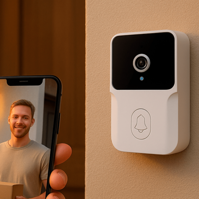 Campainha Inteligente Câmera Wifi Segurança e Conforto Interfone