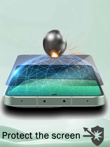 2 片钢化玻璃屏幕保护膜，适用于小米红米手机，防刮，表面光滑，易于安装，隐私保护膜 - 黑色 - 查看 4