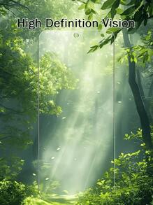 2 片钢化玻璃屏幕保护膜，适用于小米红米手机，防刮，表面光滑，易于安装，隐私保护膜 - 黑色 - 查看 10