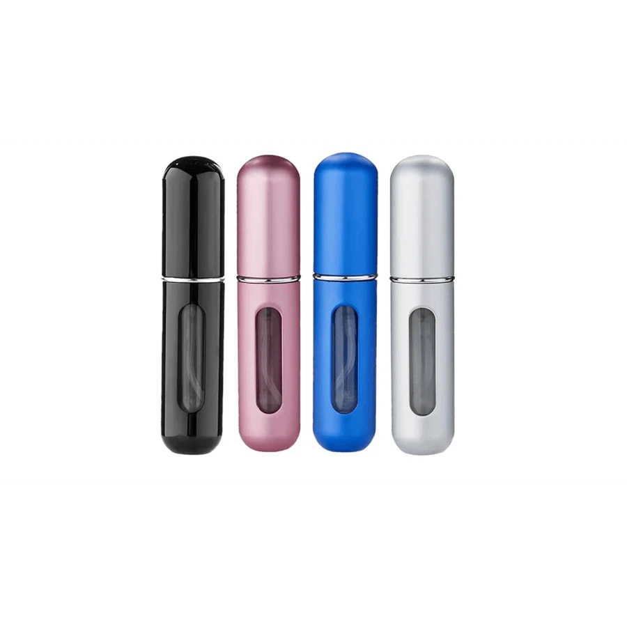 5ml Refillable Travel Perfume Atomizer Spray Bottle, Portable Bottom Filling Perfume Bottle - Màu đen sáng - Xem 1