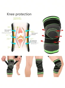 1 Pair Sports Knee Brace, Lightweight Compression Knee Support, Knee Cap Protection, Breathable For Running, Outdoor Fitness, Suitable For Men And Women