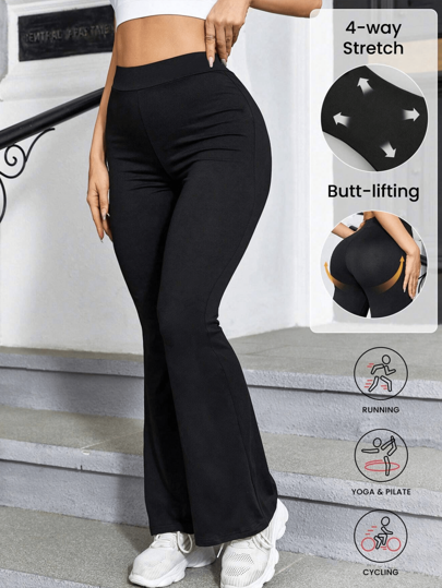 1 pieza Leggings de poliéster para yoga/fitness, adecuado para todas las estaciones