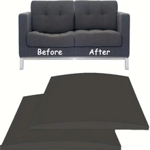 1pc Of Set 45D Couch Cushions Supports For Sagging Cushions, 20"X 20" Sofa Furniture Seat Cushion Under Sag Repair, Curved 45 D High Density Foam Replacement For Chair Sofa - Black - View 16