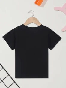 Kids Cotton T-Shirt, First Day Of School Top Black Short Sleeve Tee For Grade 3, Print Summer Outdoor Sports Shirts, Size 3Y-13Y With Black, ELY578020 Back To School Third Grade Graphic Tee