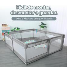 Children's Playpen Fence Protection Baby Child Safe - 灰色 - 查看 2