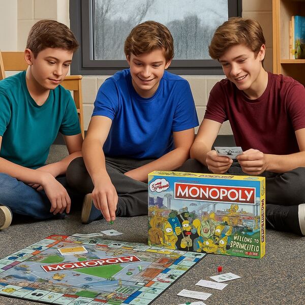 The Simpsons Monopoly – Explore Springfield With Homer, Bart, And Friends | Collector's Edition Game With Custom Pieces | Ideal For Family Game Night