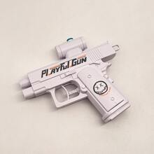 1 st dubbelsidig sprutpistol, trick-omvänd vattenpistol, kreativ praktisk skämtleksak vattenstrid