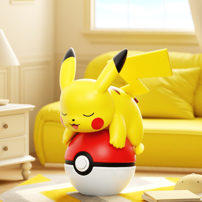 Glow-In-The-Dark Poké Ball Plush Keychain Car/Desktop Decor | Super Cute 3D Design | No Odor | Glows In Dark | Perfect Holiday Gift.