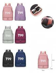 Large Capacity Backpack Sports Bag - 玫瑰 - 查看 2