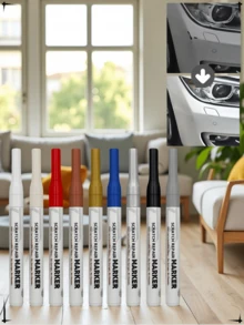 5pcs/1pc Paint Touch-Up Pens Car Paint Touch Up Pen, Car Paint Pen, Scratch Repair Agent, Paint Surface Scratch Repair Marker And Chip Restorer, Gold, Silver, White And Black Color, High Temperature Resistant, Waterproof, Sun-Resistant, For Car - one-size - View 7