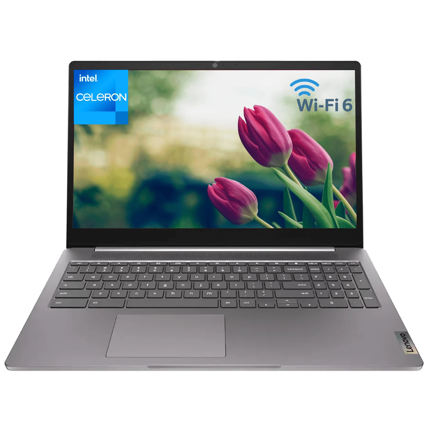 Lenovo IdeaPad 3i Chromebook, 15.6" LED FHD Display,  Celeron N4500, 4GB RAM, 64GB EMMC,  OS - Artic Grey - Xám Bắc Cực - Xem 1