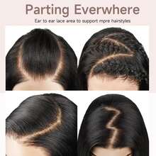 bling hair Wear To Go 6x4 9x6 5x5 Glueless Wigs Human Hair Pre Plucked Pre Cut Brazilian Hair 180% Density Transparent 13x4 13x6 Body Wave Lace Front Wigs Human Hair Pre Plucked 4x4 Wavy Lace Closure Wigs Human Hair With Baby Hair Hidden Strap 360 Body Wave Full Lace Frontal Wigs Human Hair Pre Plucked Pre Bleached With Drawstring - Natural Black - 查看 4