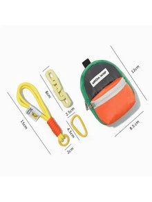 1pc Colorful Dopamine Mini Purse Organizer, Zippered Women's Key Bag, Hanging Bag, Crossbody Bag, Cartoon Pattern Small Purse Bag Pendant, Accessories, Women's Gift Essentials, Money Purse, Mini Purse Purse, Coin Purse, School Bag Pendant, Backpack Pendant, Best Thanksgiving, Valentine's Day, Halloween Gifts - Multicolor - View 6