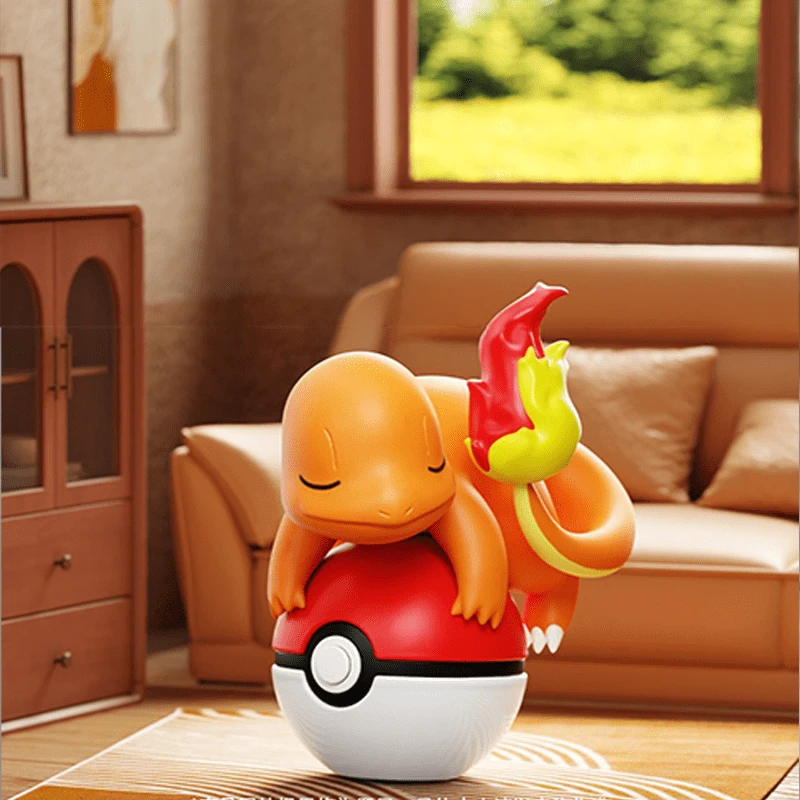 Glow-In-The-Dark Poké Ball Plush Keychain Car/Desktop Decor | Super Cute 3D Design | No Odor | Glows In Dark | Perfect Holiday Gift. - Red - View 1