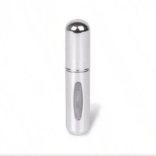 5ml Refillable Travel Perfume Atomizer Spray Bottle, Portable Bottom Filling Perfume Bottle - 亮銀色 - 查看 2