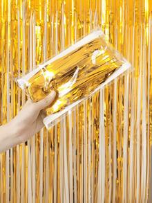 1 pieza 100cm*200cm Cortina de lluvia rosa/plateada/dorada, decoración de fondo para fiesta, Día de la Madre, cumpleaños, boda, declaración de amor, despedida de soltera, graduación, escena festiva, decoración esencial para el hogar