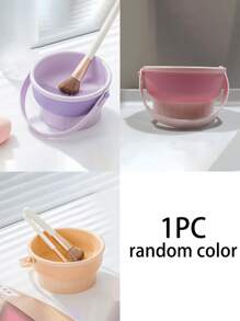 三合一硅胶化妆刷清洁碗，化妆刷清洁垫，化妆刷清洁工具收纳盒，化妆刷清洗碗，用于存放和风干化妆刷、海绵、粉扑