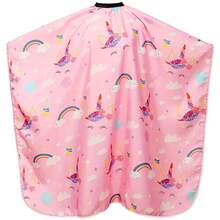 Capa De Corte Infantil Barbeiro Cabeleireiro Rosa