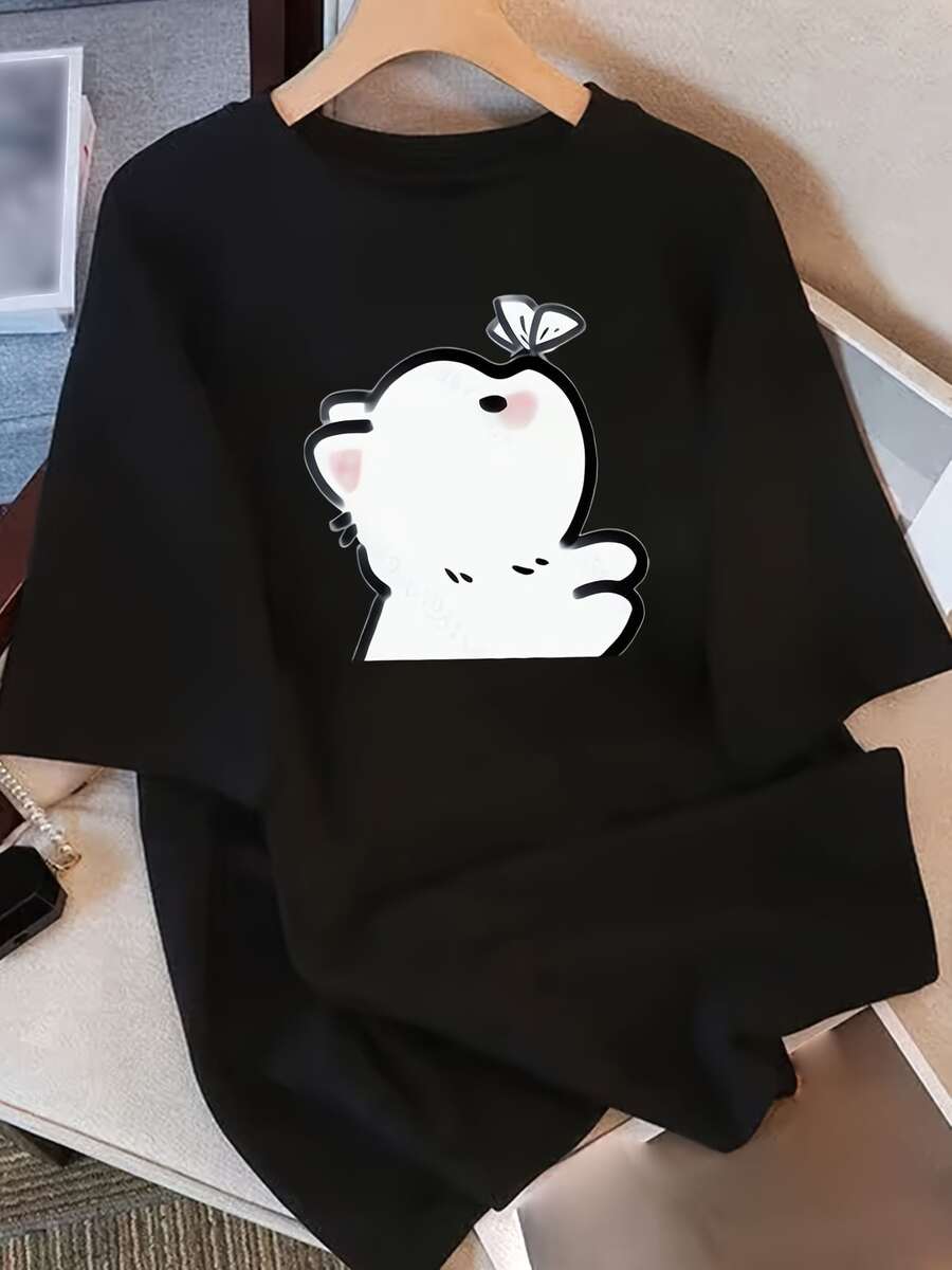 Women T-Shirts - Black - View 1