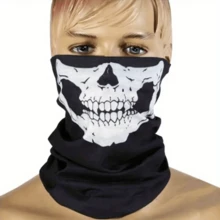 Bộ 2 găng tay và mặt nạ bộ xương Halloween, phụ kiện trang phục phong cách đen, thích hợp để trang trí tiệc Halloween - Nhiều màu - Xem 6