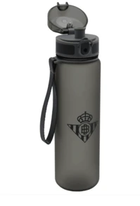 Real Betis Balompié REAL BETIS BALOMPIE TRANSLUCENT SPORTS BOTTLE 650 ML OFFICIAL GUARANTEED - NEGRA - View 1