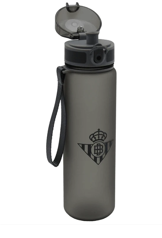 Real Betis Balompié REAL BETIS BALOMPIE TRANSLUCENT SPORTS BOTTLE 650 ML OFFICIAL GUARANTEED - NEGRA - View 1