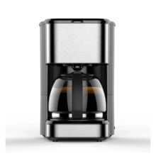 Cafetera automática con filtro antigoteo para el hogar, máquina de café de vidrio para 12 tazas Capacidad 750ML Cafe Caliente, Cafe con Leche Preparado Frio - Tipo de Enchufe A Japonés (100V) - Ver 4