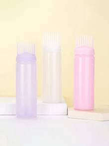 1pc/3pcs 170ml Precision Squeeze Applicator Bottle - Effortless Hair Oil & Dye Application - Root Comb Design For Perfect Coloring - Durable Styling Tool For Salon-Quality Results