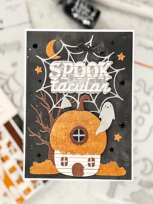 1 Packung Halloween Kürbis Haus Stil Metall Ausstecher für Geburtstag, Hochzeit, Dekoration, Scrapbooking, Papierkunst, DIY, Handwerk, Grußkarten Herstellung, Feiertags Dekoration