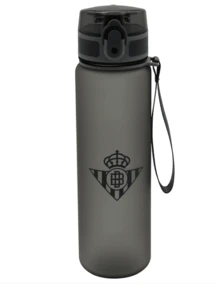 Real Betis Balompié REAL BETIS BALOMPIE TRANSLUCENT SPORTS BOTTLE 650 ML OFFICIAL GUARANTEED - NEGRA - View 3