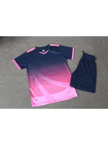 春夏季个性定制图案LOGO、姓名和号码男士多色足球球衣DIY足球队服男女通用运动T恤适合足球、羽毛球和排球