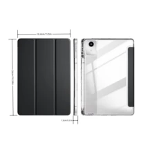 Funda plegable de 3 paneles para tableta, hecha de material acrílico de alta transparencia con ranura para bolígrafo, compatible con Xiaoxin Tab11 (2024) / Compatible con Red SE 11 pulgadas / Compatible con Red Pad Pro / iPad Air 5 / iPad generación 10 / iPad generación 11 Funda protectora / Funda protectora para tableta Xiaoxin Pad 11 2025 con soporte multifuncional - Triple transparencia - Ver 28