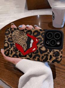 Funda de silicona para teléfono celular, adecuada para iPhone 13 Pro Max, 11, 14 XS Max, resistente a golpes y con diseño personalizado de lengua grande para mujer