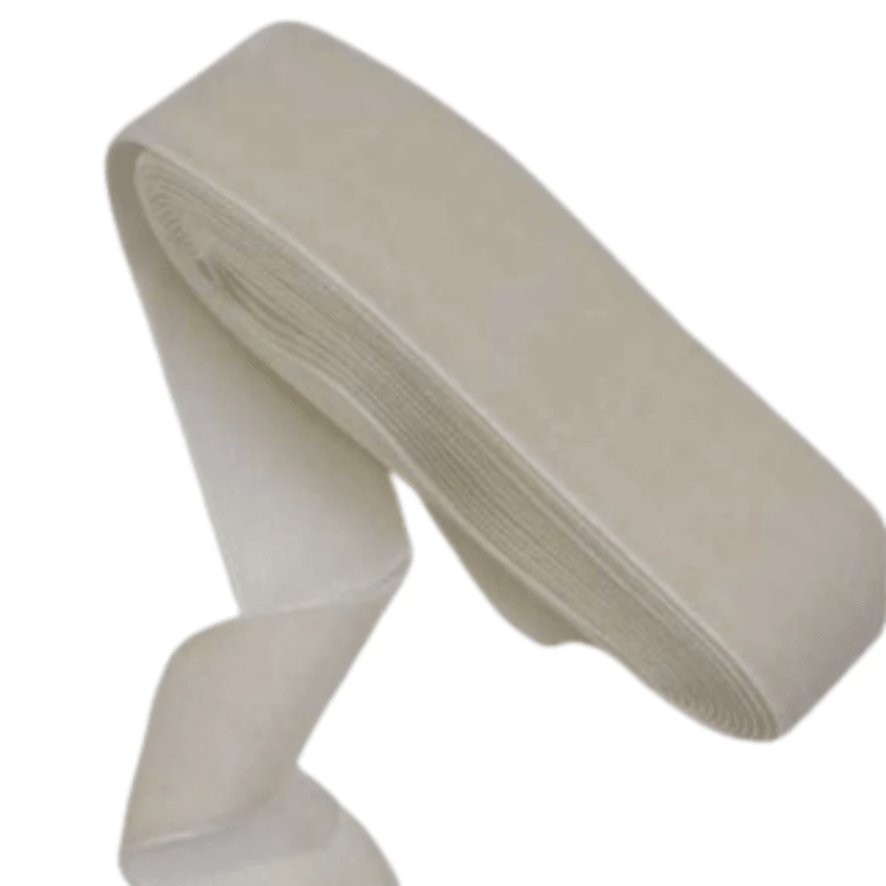 Fita de Veludo Lisa 22mm - (3 metros) - Creme - Visão 1