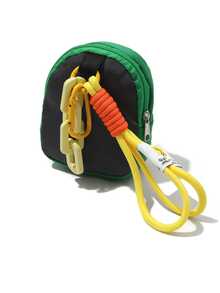 1pc Colorful Dopamine Mini Purse Organizer, Zippered Women's Key Bag, Hanging Bag, Crossbody Bag, Cartoon Pattern Small Purse Bag Pendant, Accessories, Women's Gift Essentials, Money Purse, Mini Purse Purse, Coin Purse, School Bag Pendant, Backpack Pendant, Best Thanksgiving, Valentine's Day, Halloween Gifts - Multicolor - View 9