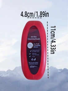 汽车玻璃油渍清洁剂，红色强力去除剂，适用于挡风玻璃、侧窗、后视镜、雨刮片。ABS树脂材质，含海绵，适用于挡风玻璃、车窗、后视镜。防水防雾。 - 彩色 - 查看 3