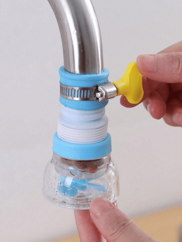 1-Piece Water Filter, Activated Carbon Filtration, Removes Chlorine, Fluoride, Heavy Metals, Hard Water, Suitable For Home Kitchens And Bathrooms Kitchen Faucet Filter, Containing Activated Carbon, Can Remove Chlorine, Fluoride, And Heavy Metals, Does Not Require Power Supply, Made Of Plastic Material, Is An Ideal Choice For Home Kitchens And Bathrooms