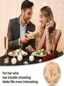 1 pezzo Dado per il cibo, regalo per anniversario/San Valentino per lei, idea creativa per appuntamenti di coppia, dado per decidere il cibo, regalo di Natale/compleanno per il fidanzato/marito