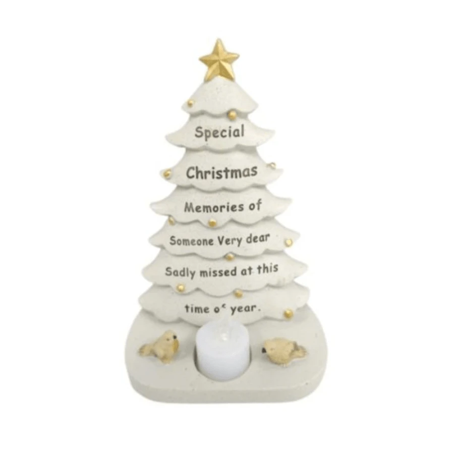 Options- Memorial Christmas Tree With Flickering Tea Light. Decor Ornaments - Hija - Ver 1