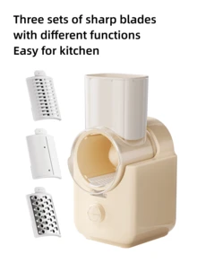 HYUNDAI Automatic Vegetable Chopper, Comes With 3 Interchangeable Blade Sets For Slicing, Dicing Potatoes, Onions, Cabbages, And More